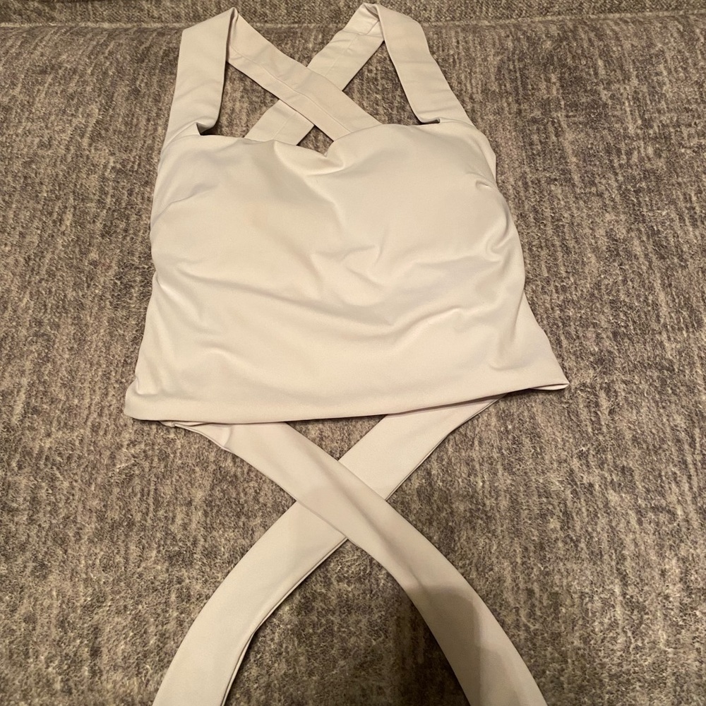 2 criss cross Halara tops